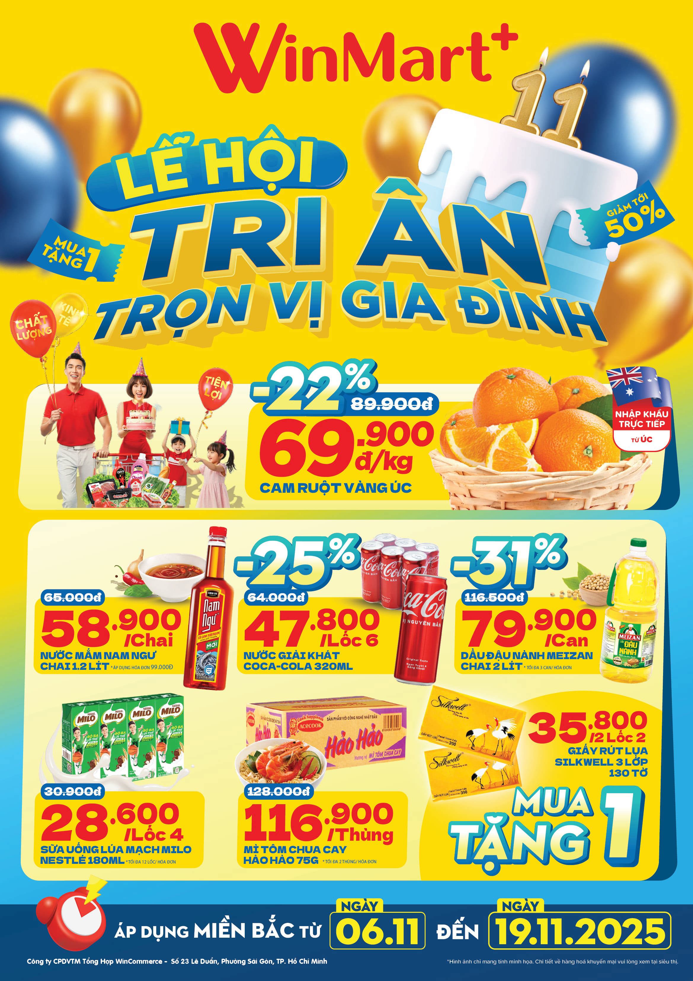 Cẩm Nang Mua sắm WinMart Plus từ 06/11/2025 - 19/11/2025 khu vực Miền ...