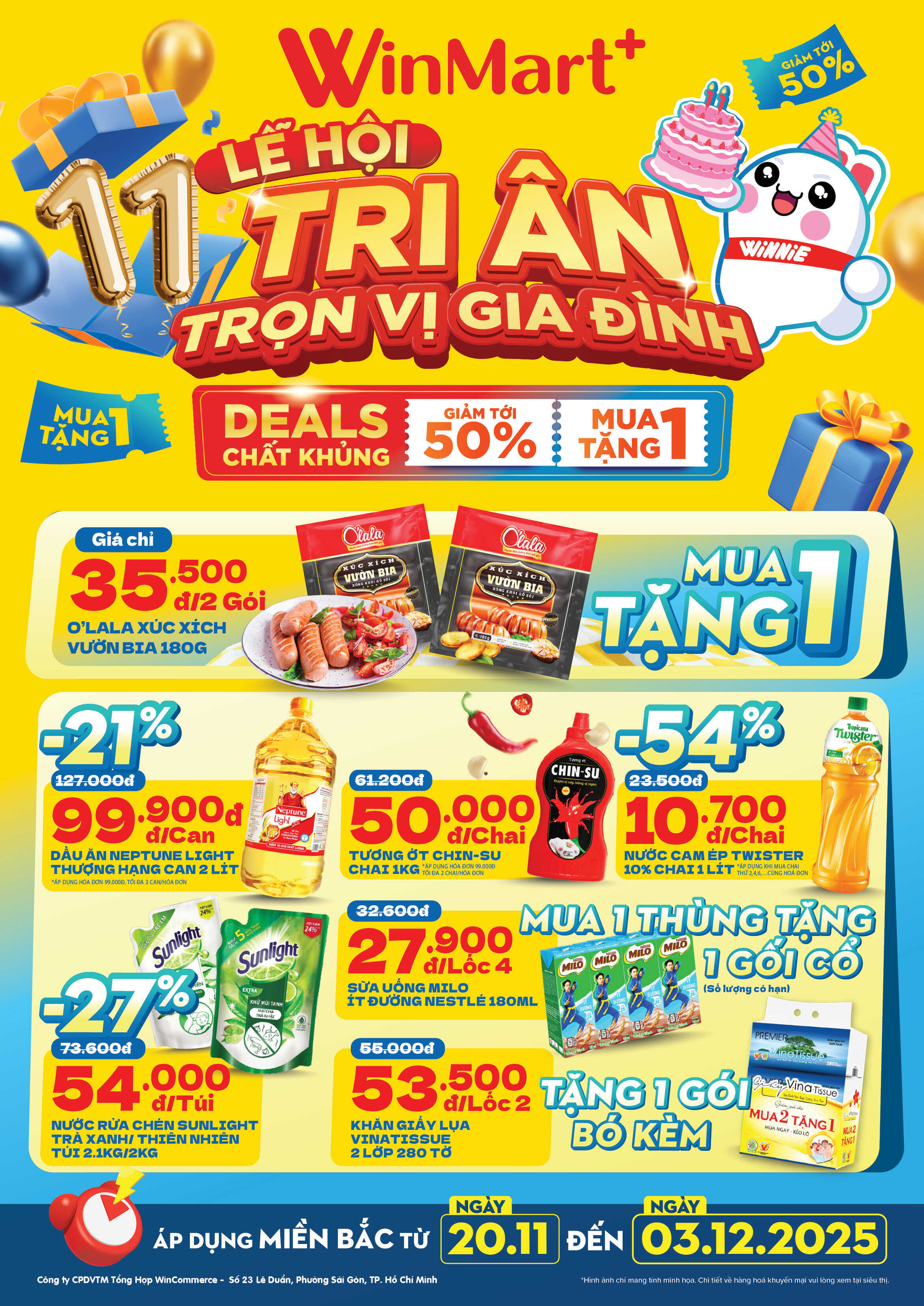 Cẩm Nang Mua sắm WinMart Plus từ 20/11/2025 - 03/12/2025 khu vực Miền ...