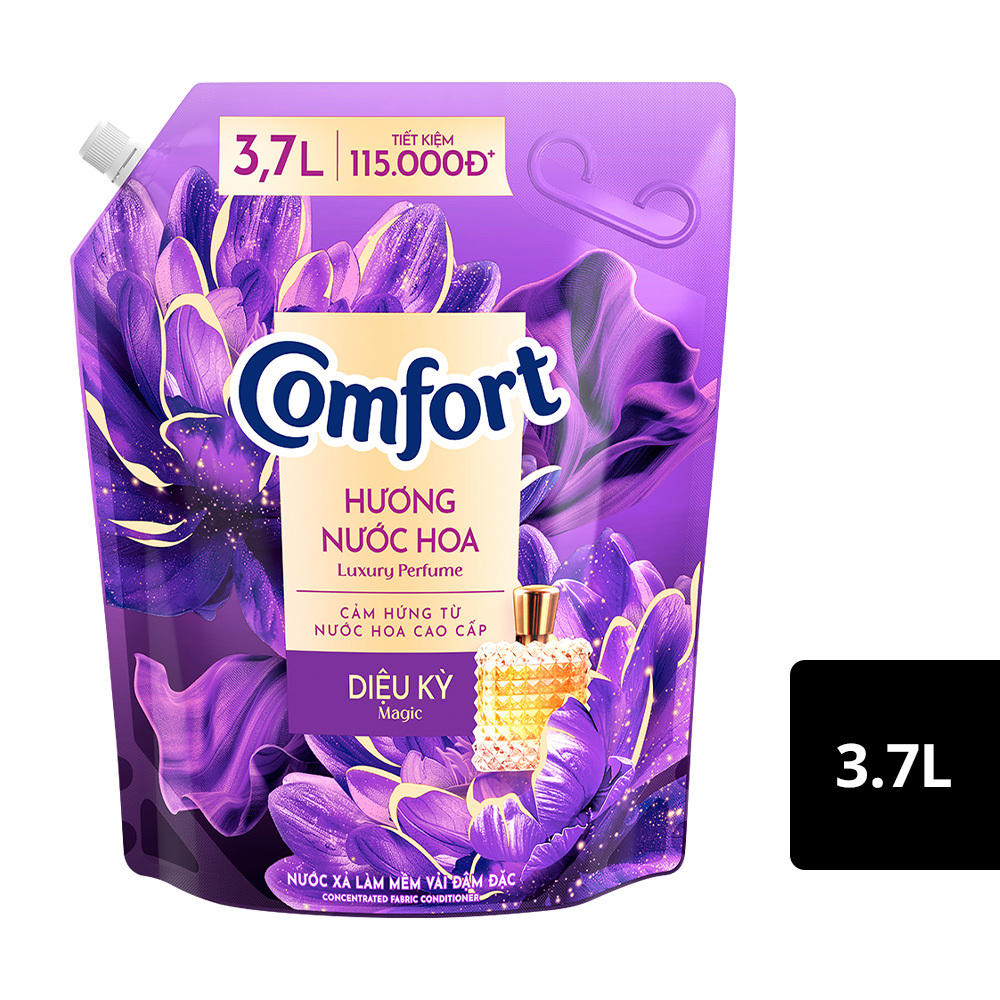 Nước Xả Comfort Hương Nước Hoa Thiên Nhiên Diệu Kỳ Túi 3.7L