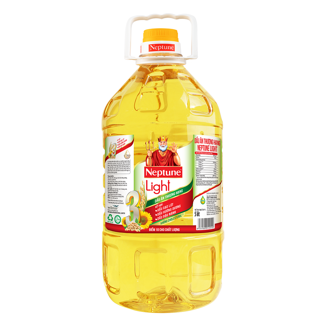 Dầu ăn thượng hạng Neptune Light chai 5L