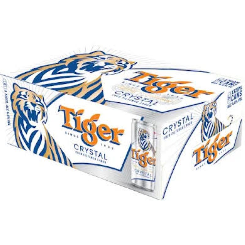 Thùng 24 lon bia Tiger Crystal 330ml